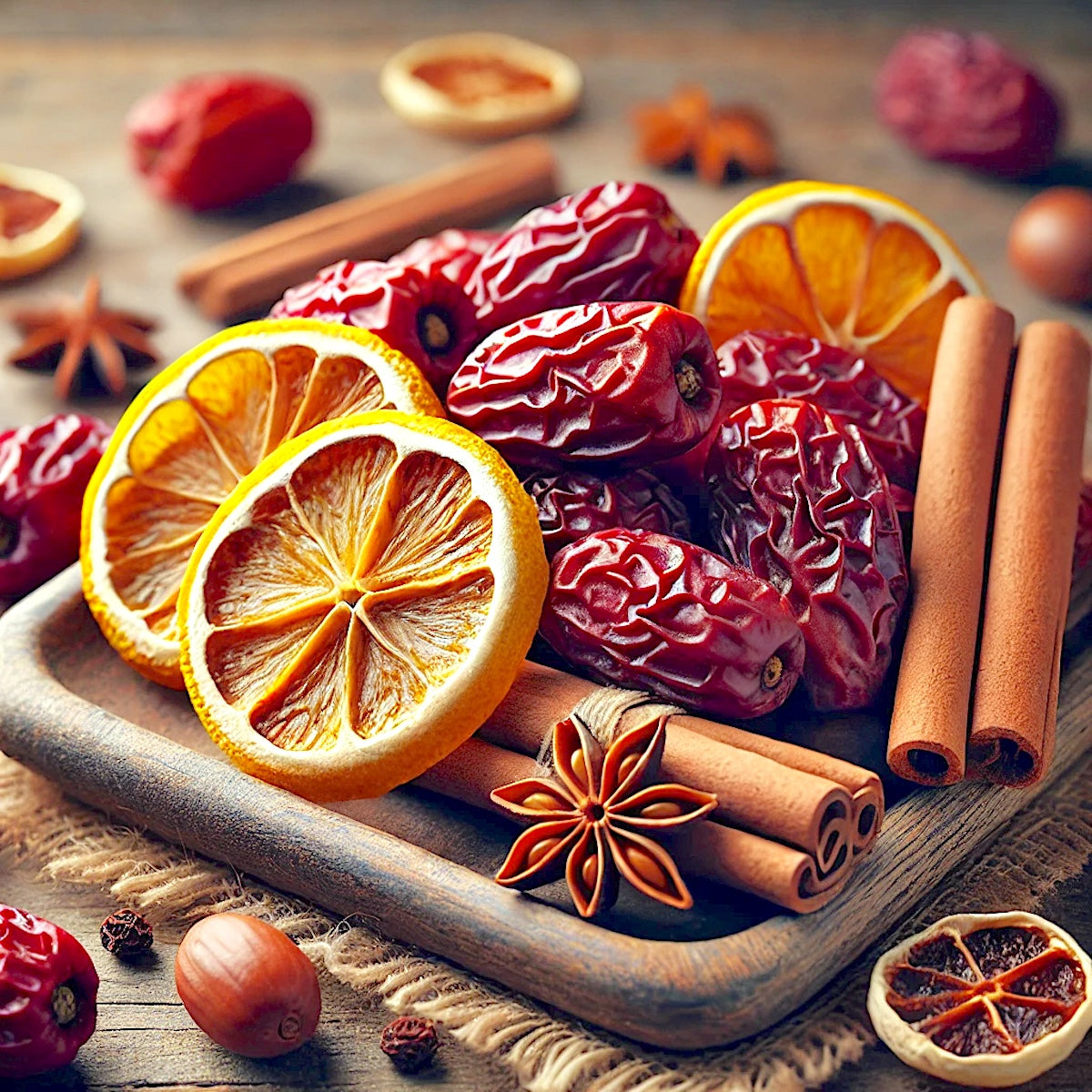 Herbal Tea Jujubes, Lemon, Cinnamon. مامي ماريان - شاي الأعشاب عناب، ليمون، قرفة.