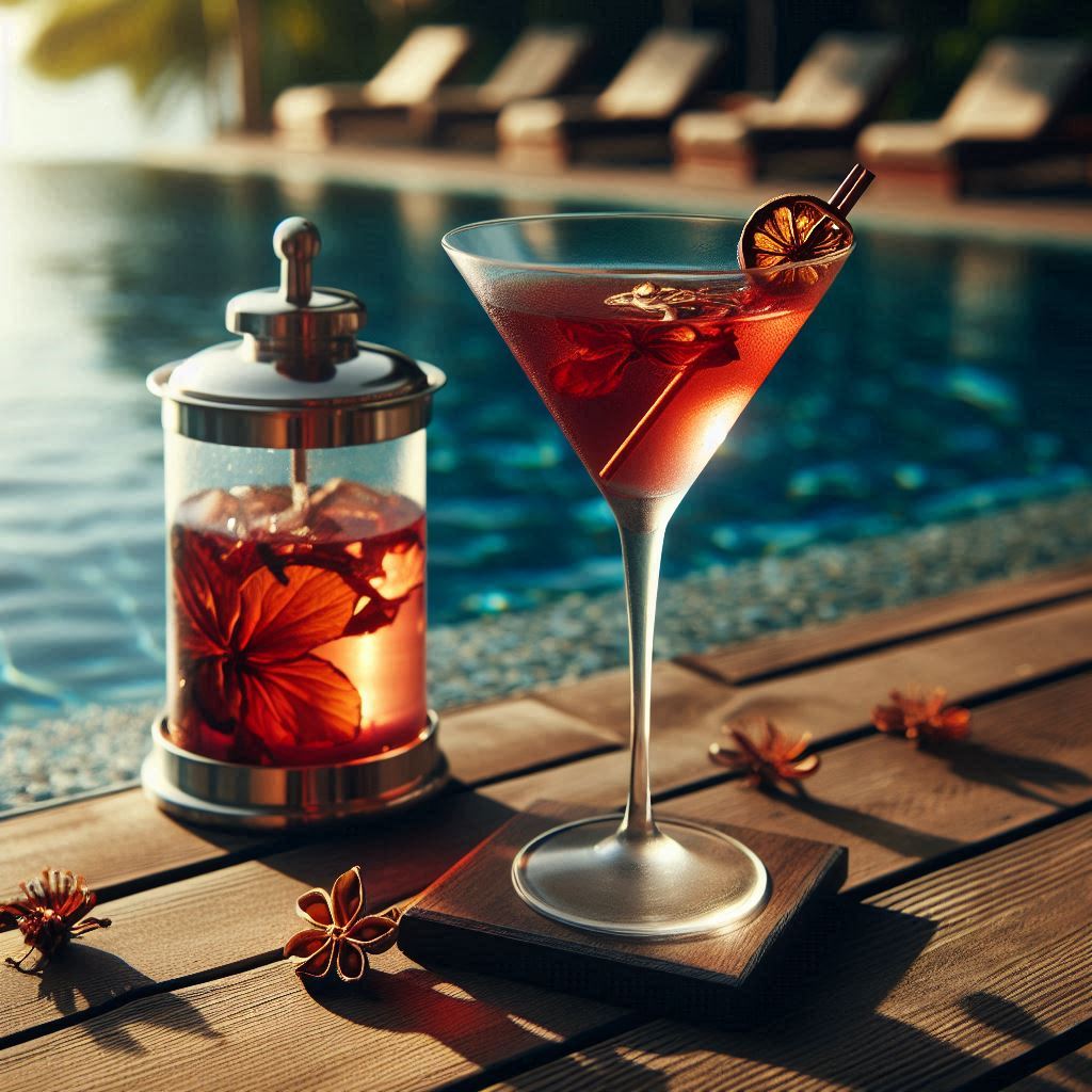 Herbal Tea Hibiscus Flower and Grape مامي ماريان - زهرة الكركديه والعنب