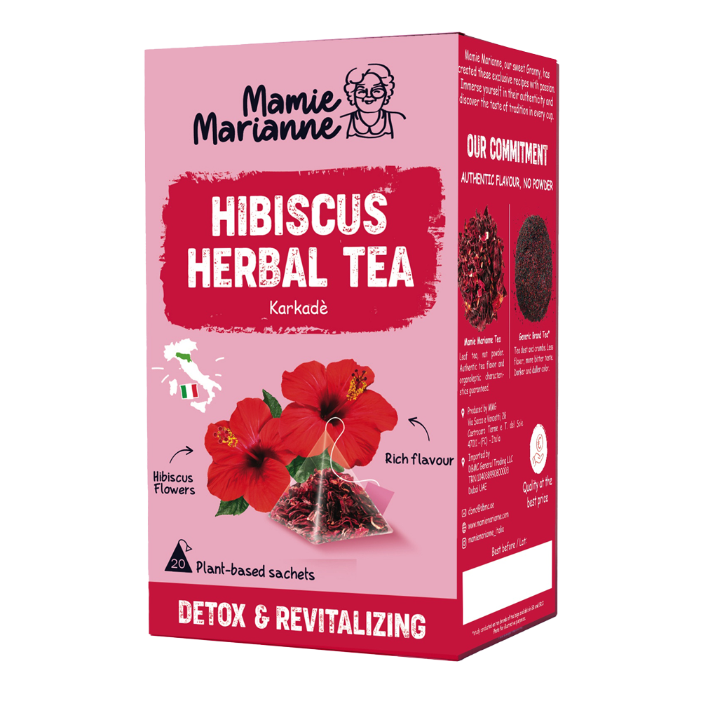 Herbal Tea Hibiscus Flower. مامي ماريان - شاي أعشاب زهرة الكركديه.