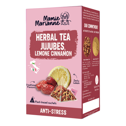 Herbal Tea Jujubes, Lemon, Cinnamon.  مامي ماريان - شاي الأعشاب عناب، ليمون، قرفة.