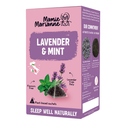 Herbal Tea Lavender and  Mint.  مامي ماريان - شاي الأعشاب باللافندر والنعناع.