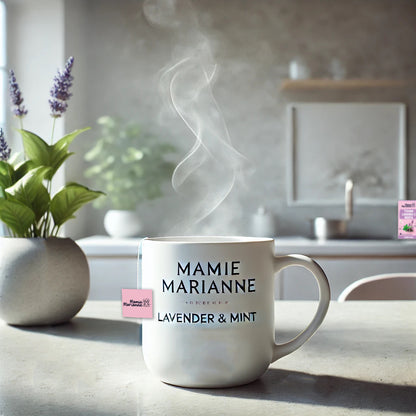 Herbal Tea Lavender and  Mint.  مامي ماريان - شاي الأعشاب باللافندر والنعناع.